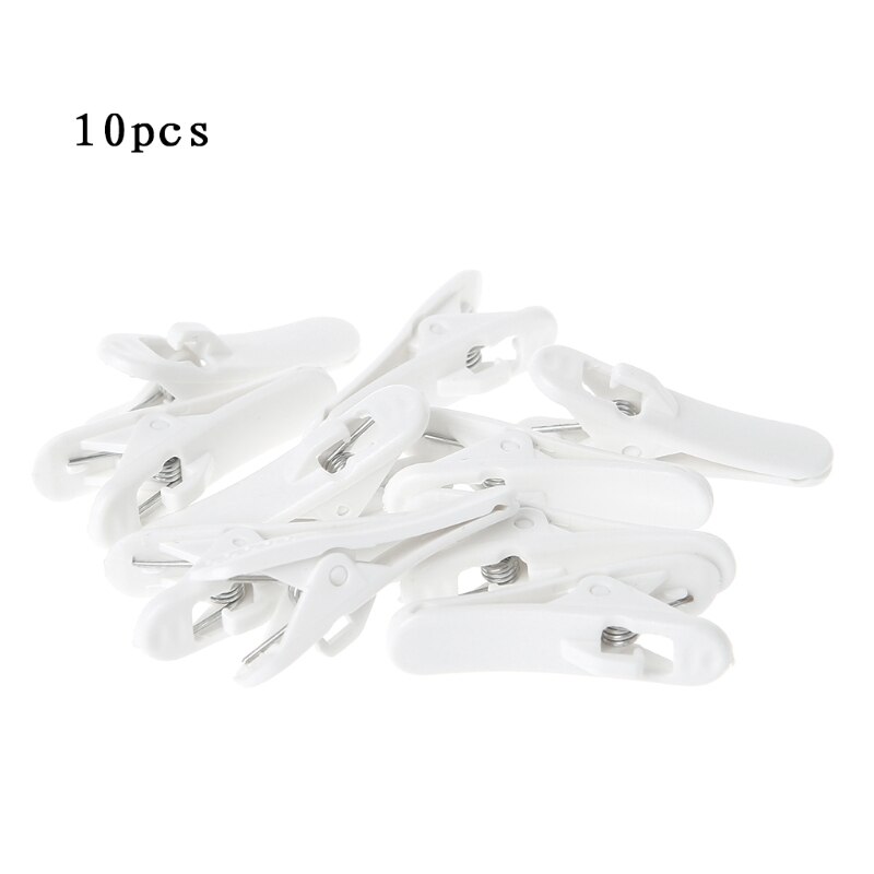 10 Pcs Headphone Earphone Cable Wire Cord Clip Nip Clamp Organization Holder: white