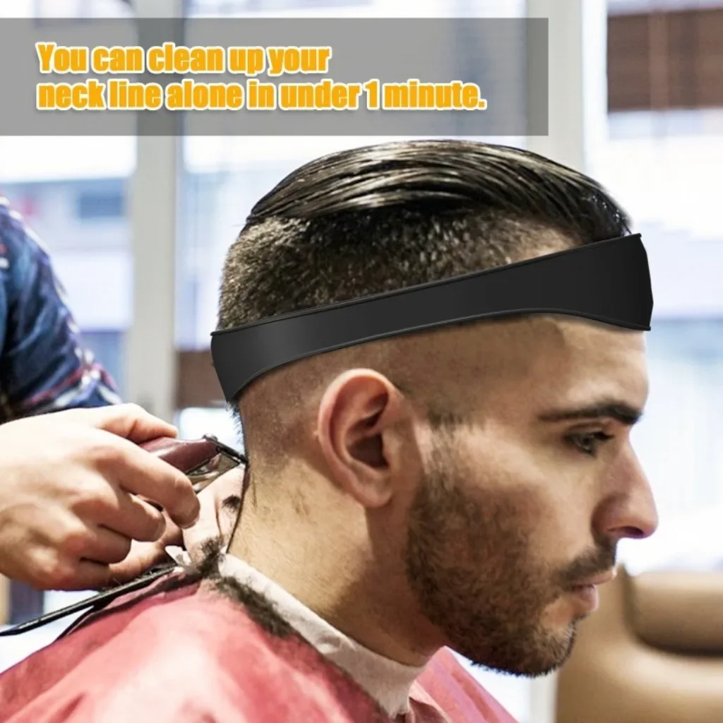 Regla para recortar el cabello DIY para hombres, guía para escote, cortes de pelo, diadema curvada, regla estiladora, peine de peluquero, herramientas para Barba, Herramienta de Peinado