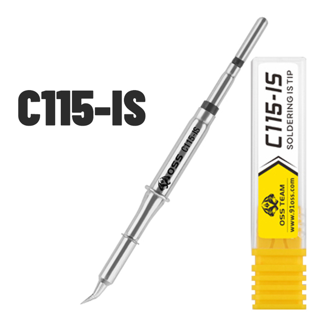 OSS Tips C245 C210 C115 Universal C245 C210 C115 Soldering Iron Cmpatible SUGUN Maant GVM OSS PPD Soldering Station Handle: green