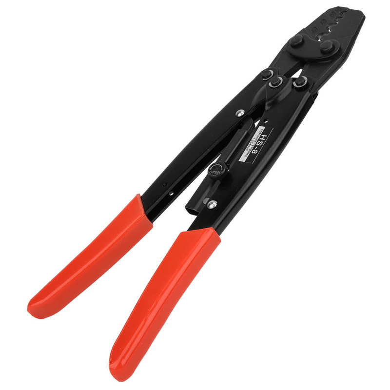Wire Terminal Crimping Ratchet Pliers 17-8AWG Bare Terminal Crimping Pliers Multi-Tool Electronic Crimp Insulated/Uninsulated