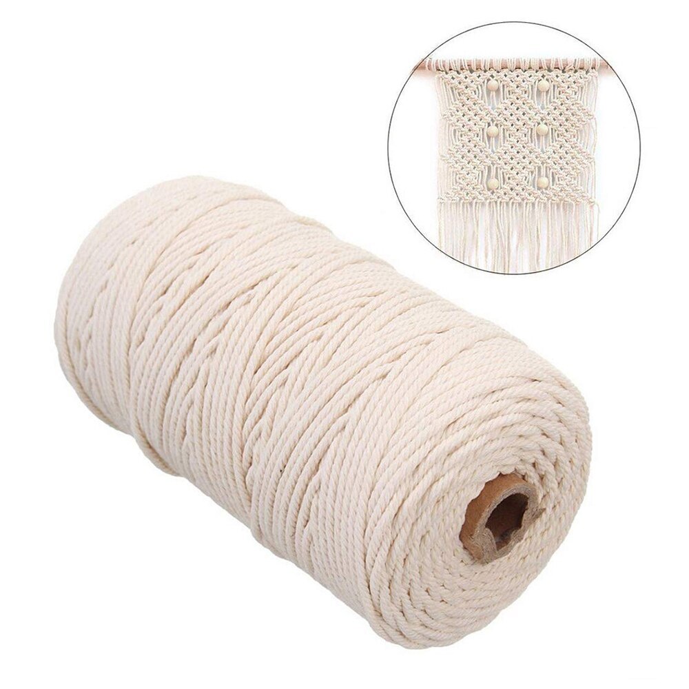 Macrame Cotton Cord Homewares 2mm X 200m For Handmade Decorative Art Wall Hanging Craft DIY Hangers Thread Rope