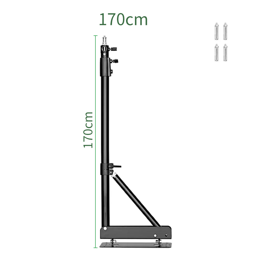 SH 100cm Wall Mount Boom Arm For Photography Studio Video Strobe Lights,Easy to Install,Store And Carry For Barber Shop: WHITE