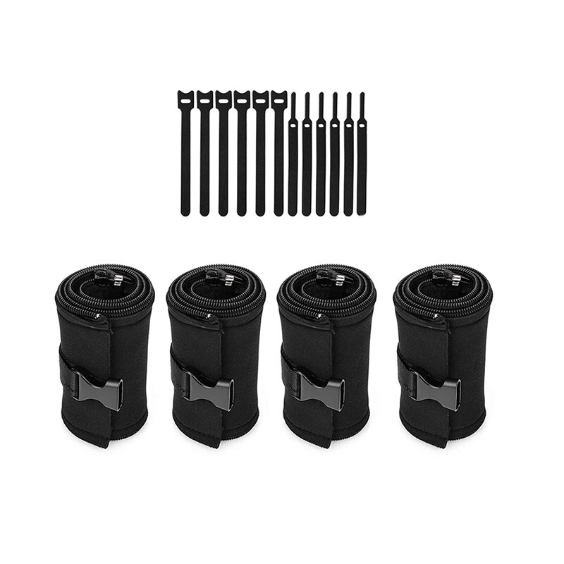 Cable Management Sleeves Cable Tidy Sleeve Zip And Buckle 20 Inch PC Cable Management Organizers Kit With Cable Straps