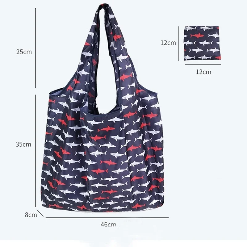 Modischer Druck, faltbar, , Einkaufstasche, faltbar, Handtaschen, praktisch, großes FassungsvermöGen für Reisen, Einkaufstasche