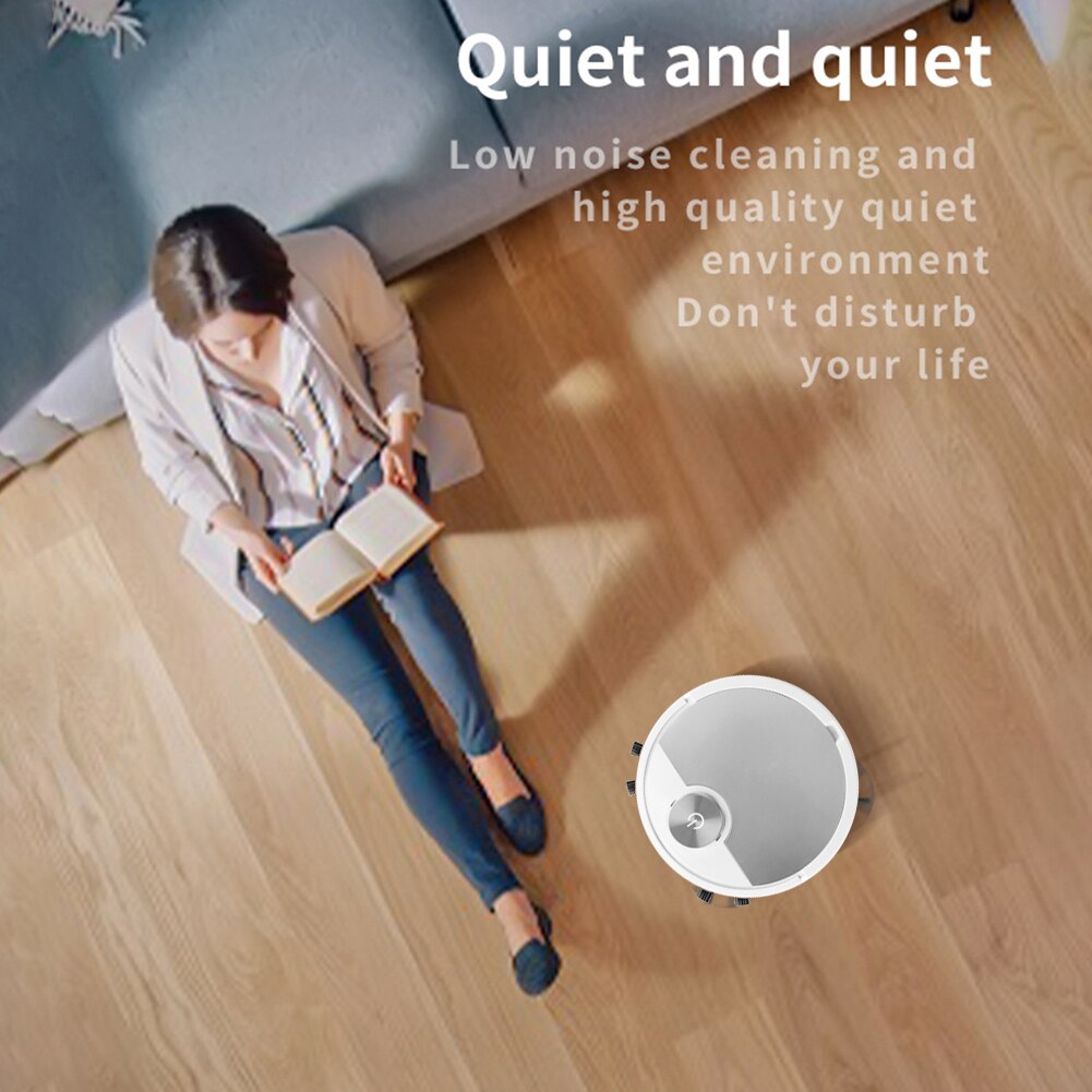USB Smart Robot Vacuum Cleaner Mobile Phone APP Remote Control Automatic Dust Removal Cleaning Sweeper