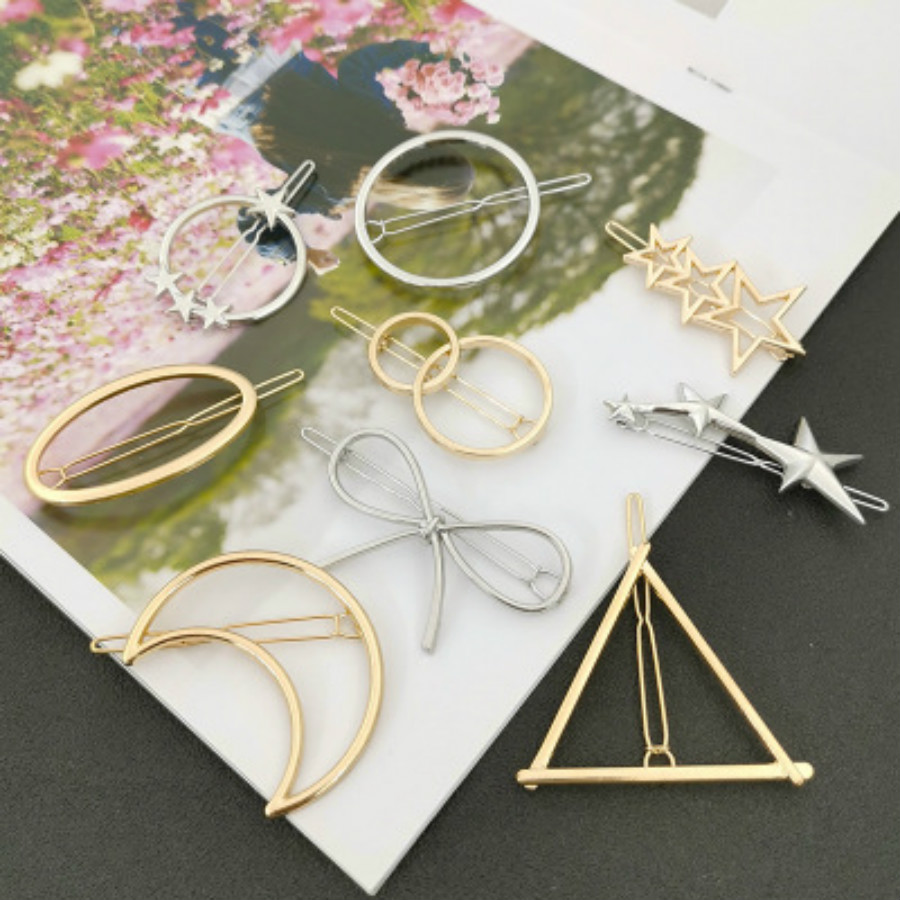 pince à cheveux pour femmes triangulaire lune lèvre ronde Barrette bâton épingle à cheveux épingles à cheveux tête accessoires