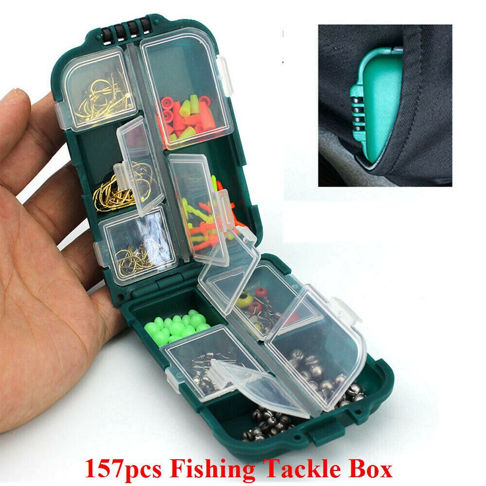 157Pcs Functional Bait Kit Versatile Fishing Tackle Lure Accessories Box Tool for Rock Fishing Sea Fishing SP2653