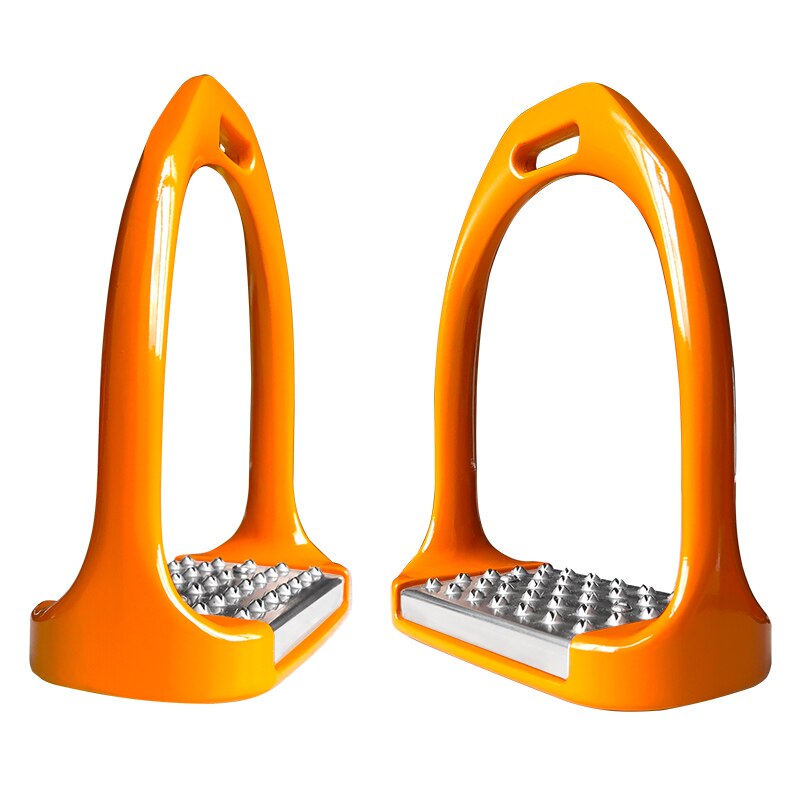 Stigbøjle i aluminium, pedal i rustfrit stål, maling ,120mm indvendig størrelse .(st3110): Orange