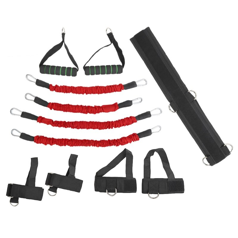 Resistance Bands Stretching Strap Set For Exercises Home Leg Arm Gym Bouncing Strength Bouncing Fitness Trainer Equipments