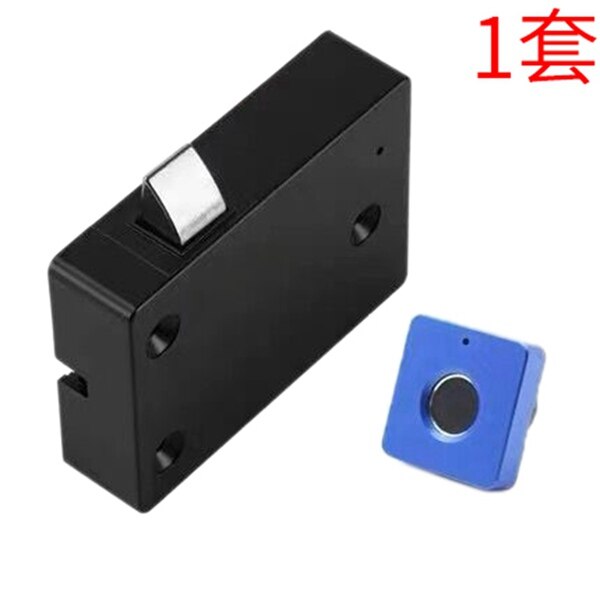 Drawer Intelligent Electronic Lock File Cabinet Lock Storage Cabinet Fingerprint Lock Cabinet Door Fingerprint Lock Furniture: Blue 1