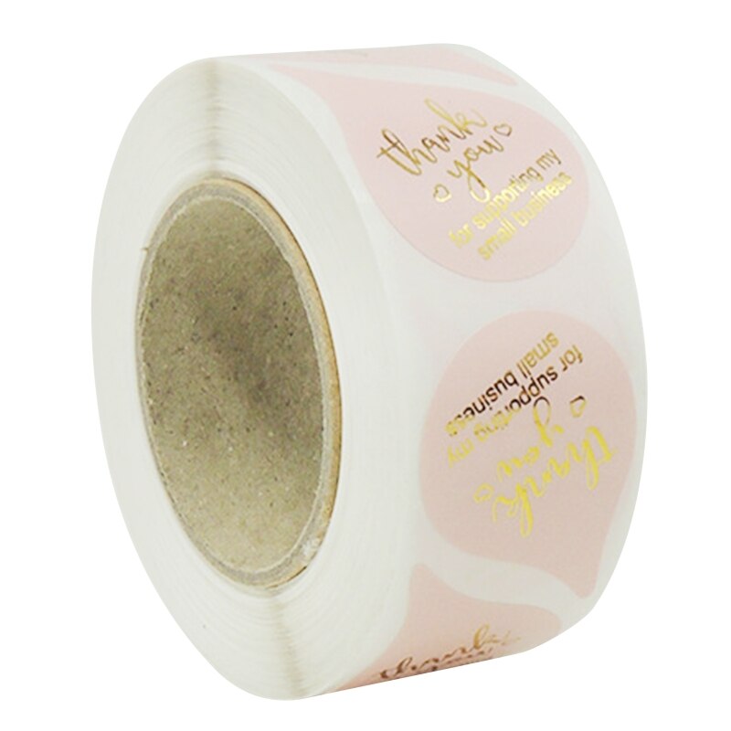 500pcs Thank You for supporting My Small Business Sticker Heart Seal Label R9JC: 9 / S