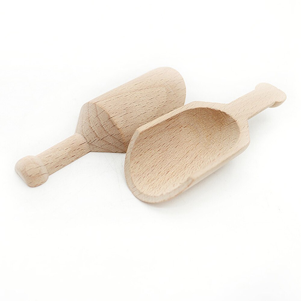Mini cucharadas de té de madera de haya, herramienta de cocina, baño, sal condimentos cuchara suministros de cocina, vajilla
