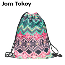 JomTokoy – sac à dos avec cordon de serrage pour femmes, sacoche de voyage souple, impression 3D, nouvelle , SKD29059