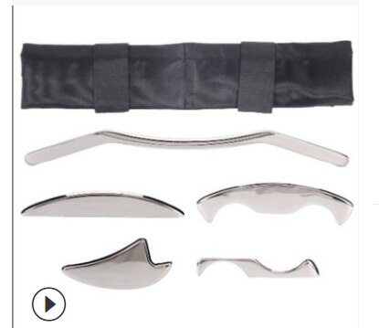 1 sæt muskel fascia massage kniv krop hals ben ansigt gua sha æltning akupressur kinesisk stil fysioterapi sundhedspleje værktøjer