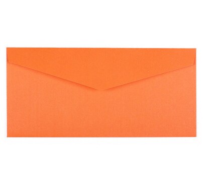 50 pcs 22x11 cm (8.6 "x 4.3") couleur papier enveloppe mariage Invitation enveloppes carte organisateur: Orange