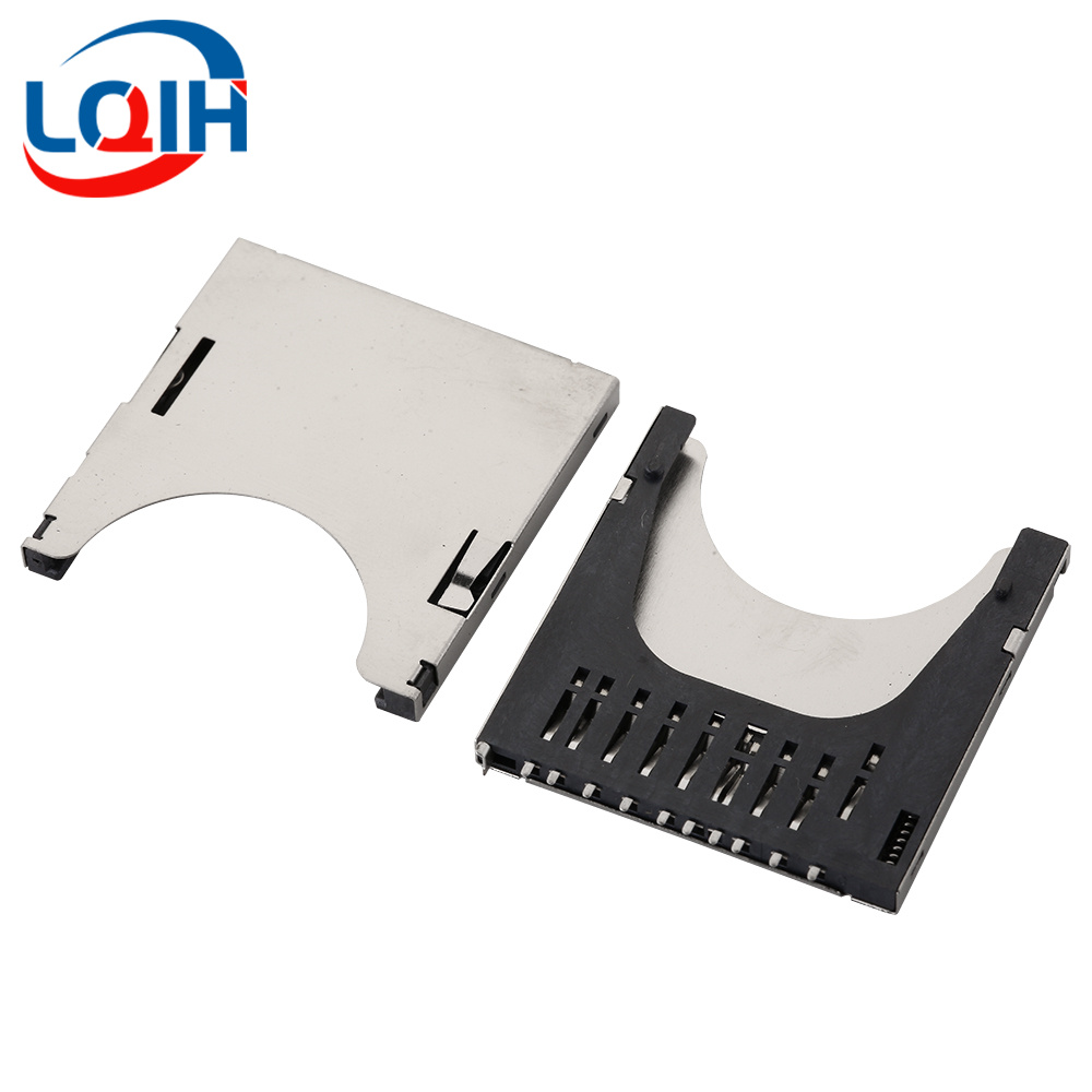 Suporte para cartão SD/MINI/TF/SIM/NANO/MICRO Slot para cartão Módulo de memória Corpo longo Corpo curto com conector autoelástico: Lavanda