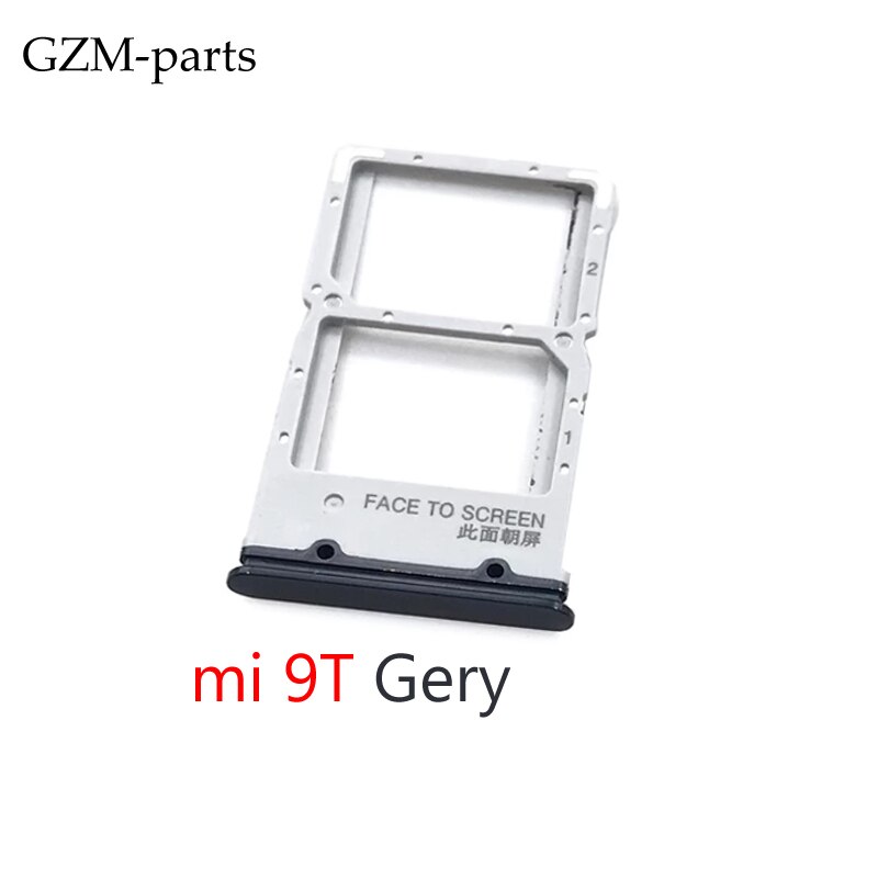 Voor Xiaomi Redmi K20 K20 Pro Mi 9T Sim Card Tray Slot Houder Voor Xiaomi Mi 10 Mi10 Pro Lite: Mi 9T black