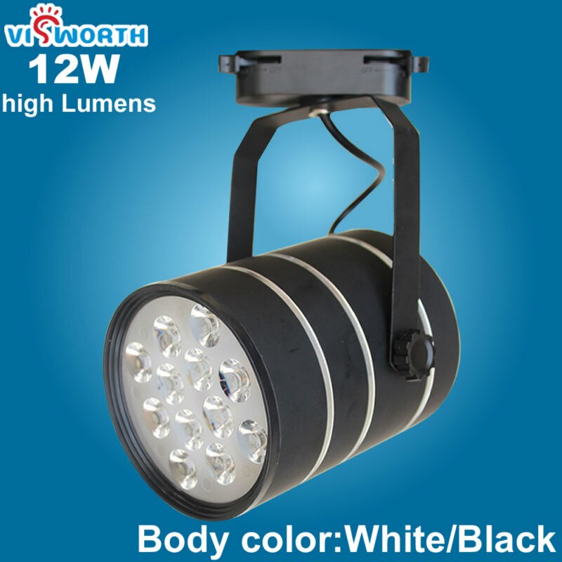 12 W LED Track Verlichting ac 110 v 220 v 240 v rail led lamp warm/koud wit spot wandlamp 12 stks leds spotlight