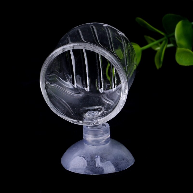 Acquario serbatoio di vetro bolla pianta di cristallo alimentatore per pesci bacino di vetro tazza nuovo