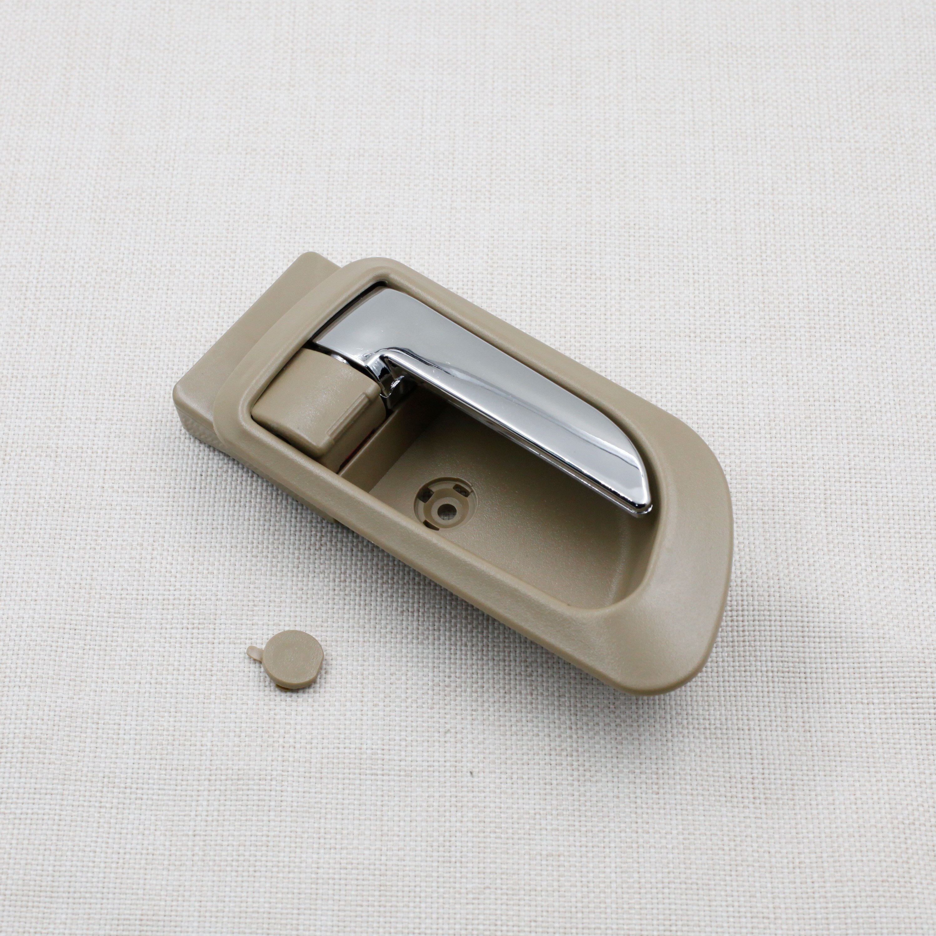 Car Inner Interior Door Handle, Inside Handles Front Rear Left Right for Great Wall Haval Hover H3 H5: right side beige