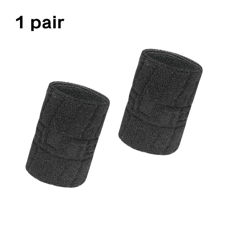 1 paio di braccialetti elastici in cotone supporto per polso da cestino avvolge gli uomini bambini palestra fitness Powerlifting tennis assorbimento del sudore: viola