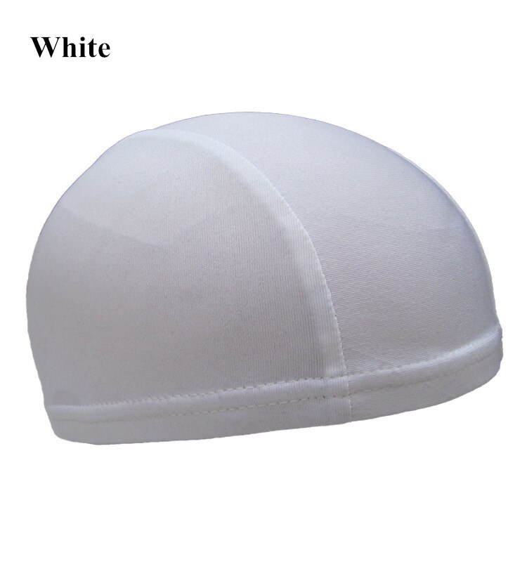 Quick Mens Drogen Hoed Fietsen Schedel Cap Bike Motor Onder Helm Rijden Cap Outdoor Sport Fietsen Fiets Schedel Hoed Apparatuur: WHITE