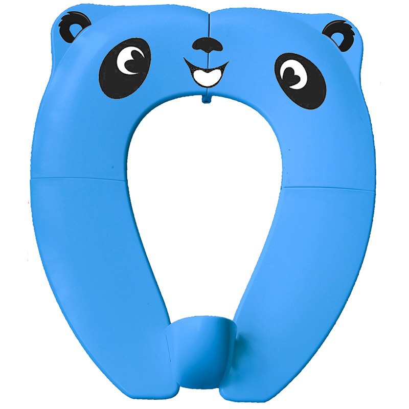 Baby Toilet Seat Cover Kids Reizen Vouwen Potje Seat Portable Toilet Training Stoelen Cover Infant Antislip Urinoir Kussen pot: cute blue cover