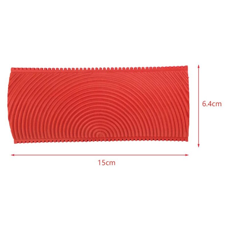4Pcs Wood Grain Tool Wall Empaistic Rubber Square Graining Pattern Stamp Tool For Wall Painting Decoration DIY