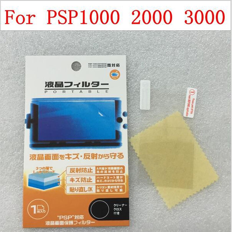 2 Stks/partij Hd Transparant Clear Beschermende Film Oppervlak Guard Cover Voor Sony Playstation Psp 1000 2000 3000 Lcd Screen Protector
