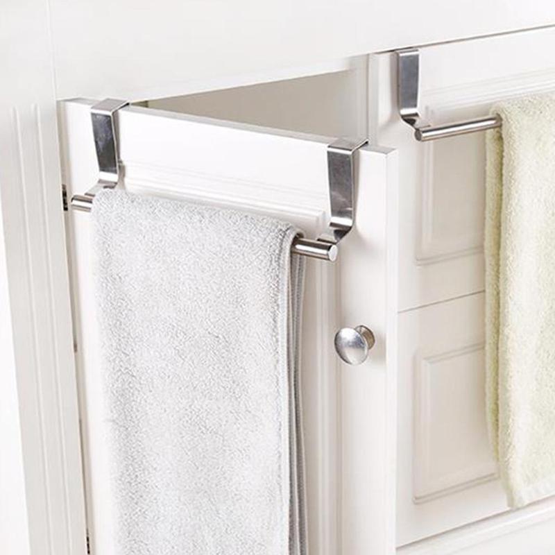 Porte-serviettes mobile en acier inoxydable | Porte-bain en acier inoxydable, porte-serviettes rangement de serviette suspendu à la porte V8B7