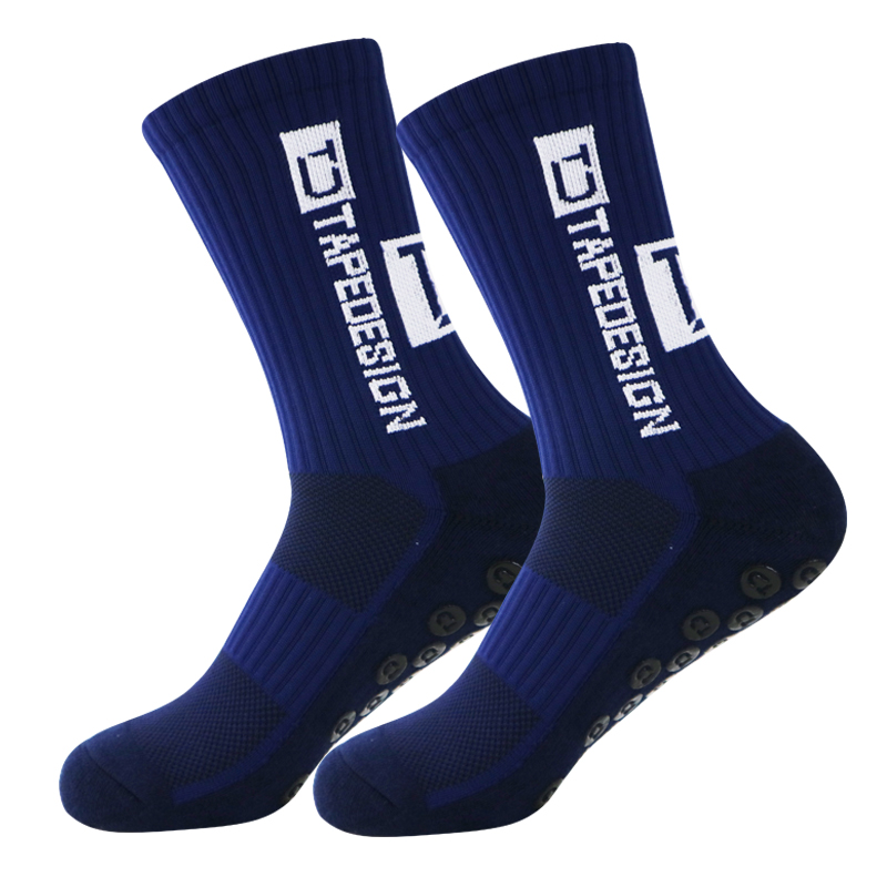 Nuevos calcetines deportivos de fútbol antideslizantes, calcetines de fútbol transpirables y gruesos para hombres y mujeres, calcetines para correr al aire libre y ciclismo