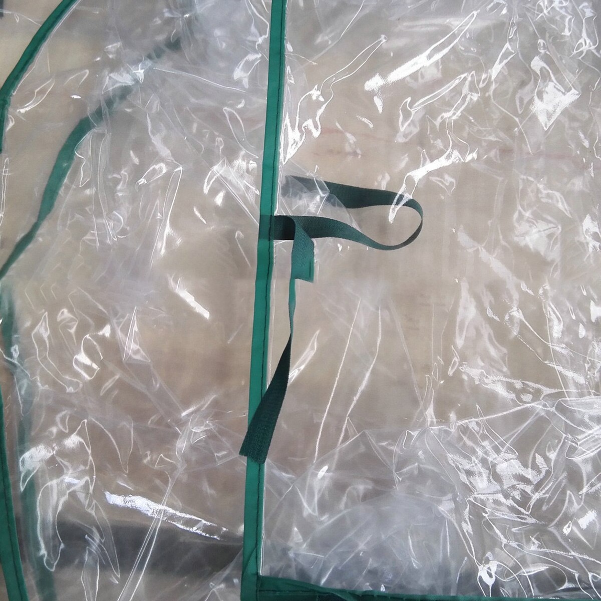 Mini Greenhouse Cover Waterproof Small Plant Greenhouse Transparent PVC Cover with Roll-up Door for Potted Plants Seedlings