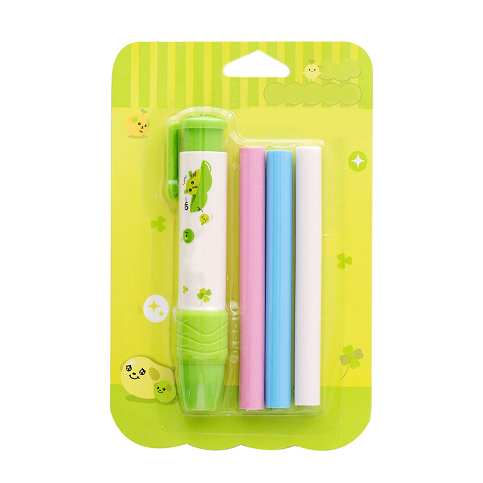 Gommes à crayon 3 pièces, dessin animé mignon, pour enfants, écriture, école, bureau avec étui à stylo, Type presse, papeterie de dessin