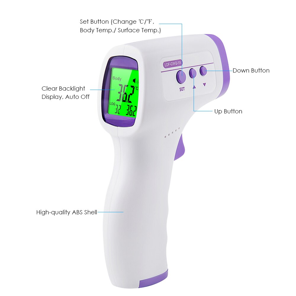 Infrared Thermometer Digital Non-Contact Ear Forehead Temperature Digital Infrared Body termometro infrarrojo infravermelho Kids