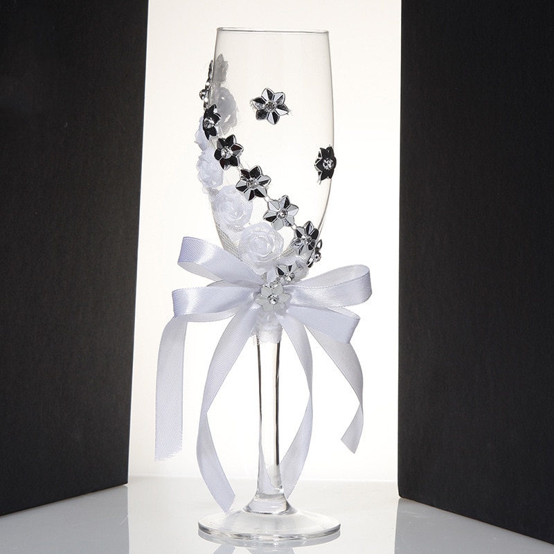 Juego de copas de cristal para boda, juego de copas de cristal para boda, copa de vino tinto, decoración de boda, 2 uds.