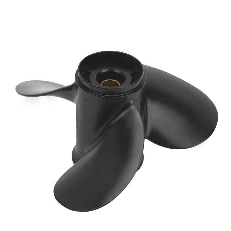 Aluminum Alloy Propeller 9x10-1/2in Outboard Propeller 3 Blades 8 Tooth High Thrust Aluminum Alloy 48-828156A12 Replacement