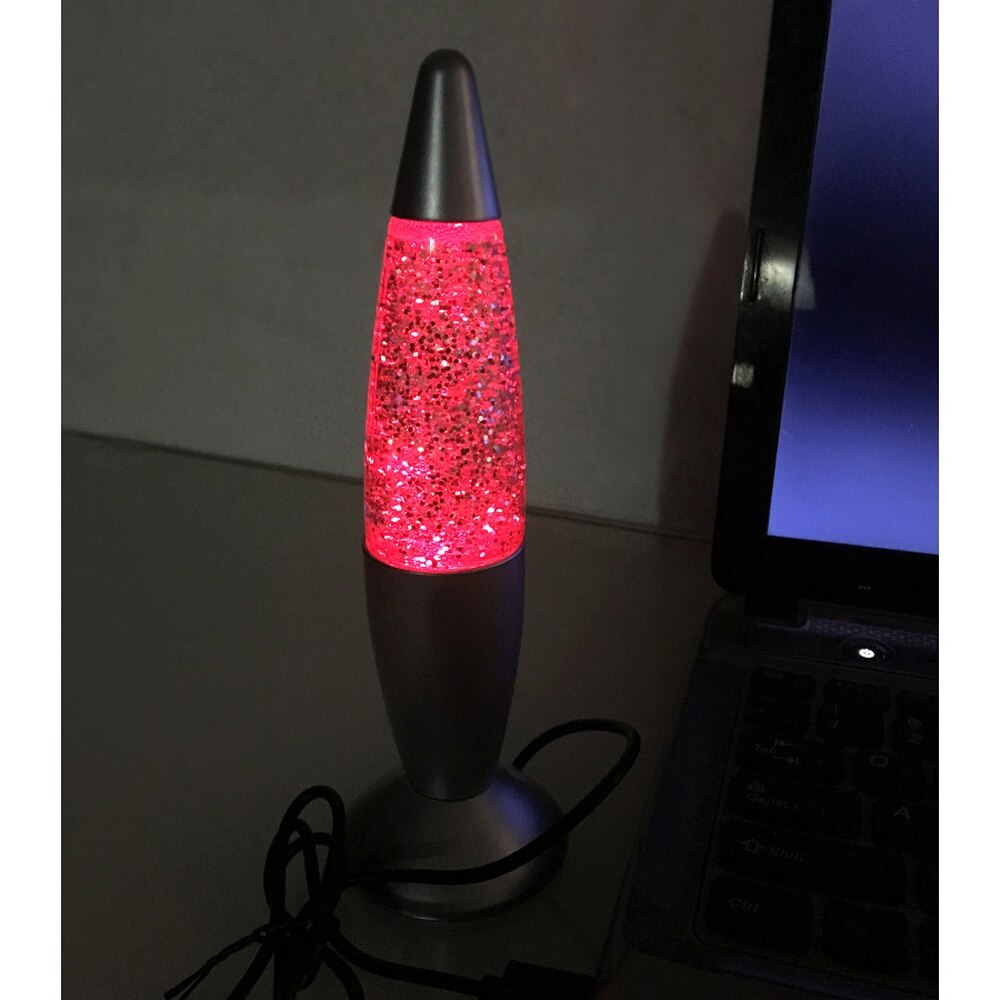 LED Rocket USB Night Light 5V 2.5 W Home Decoration Light Lava Lamp RGB Built-in Smart Light Sensor Multi-occasion Night Light