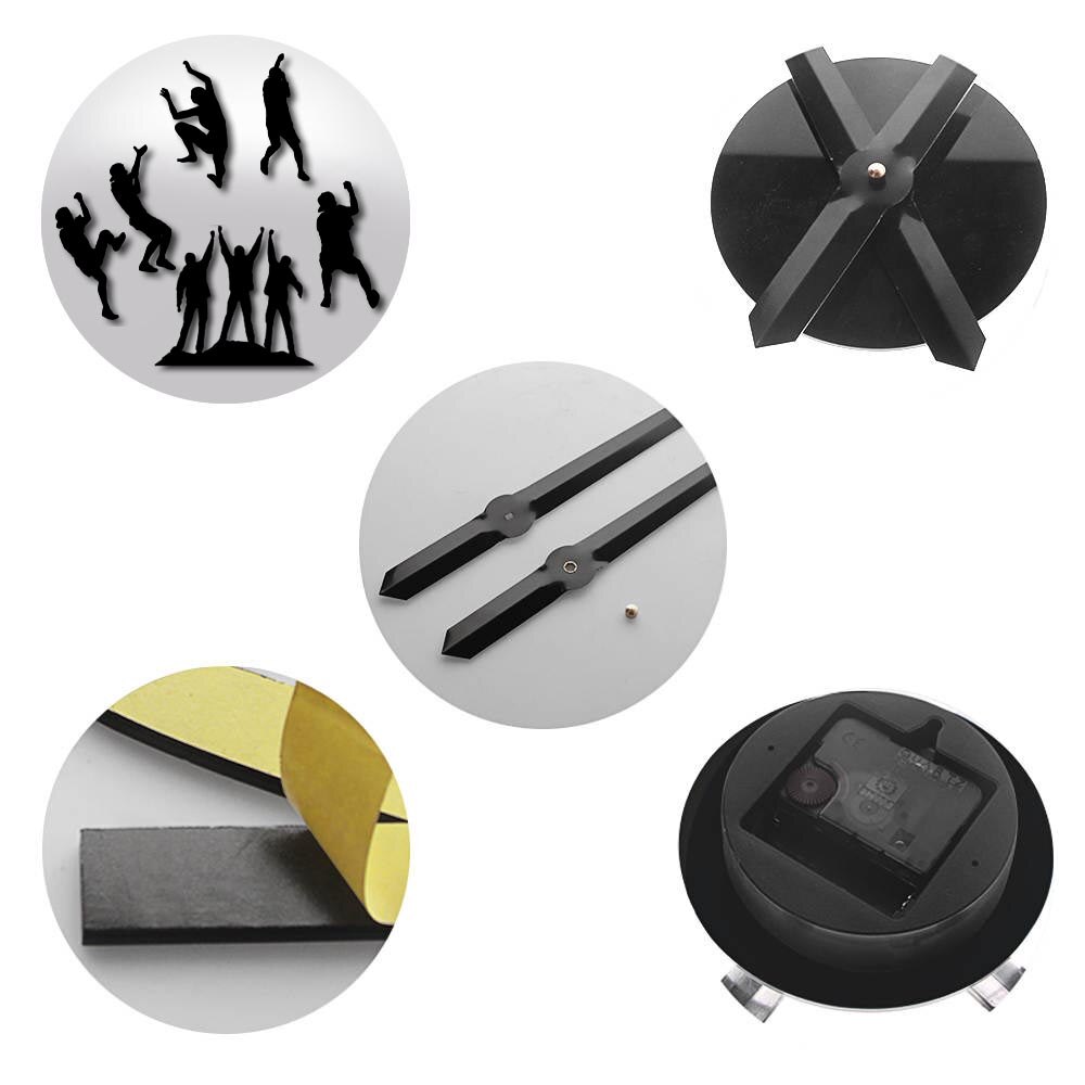 Horloge murale 3D effet miroir d&#39;escalade, de Sport d&#39;escalade, grande horloge murale suspendue, pour lui
