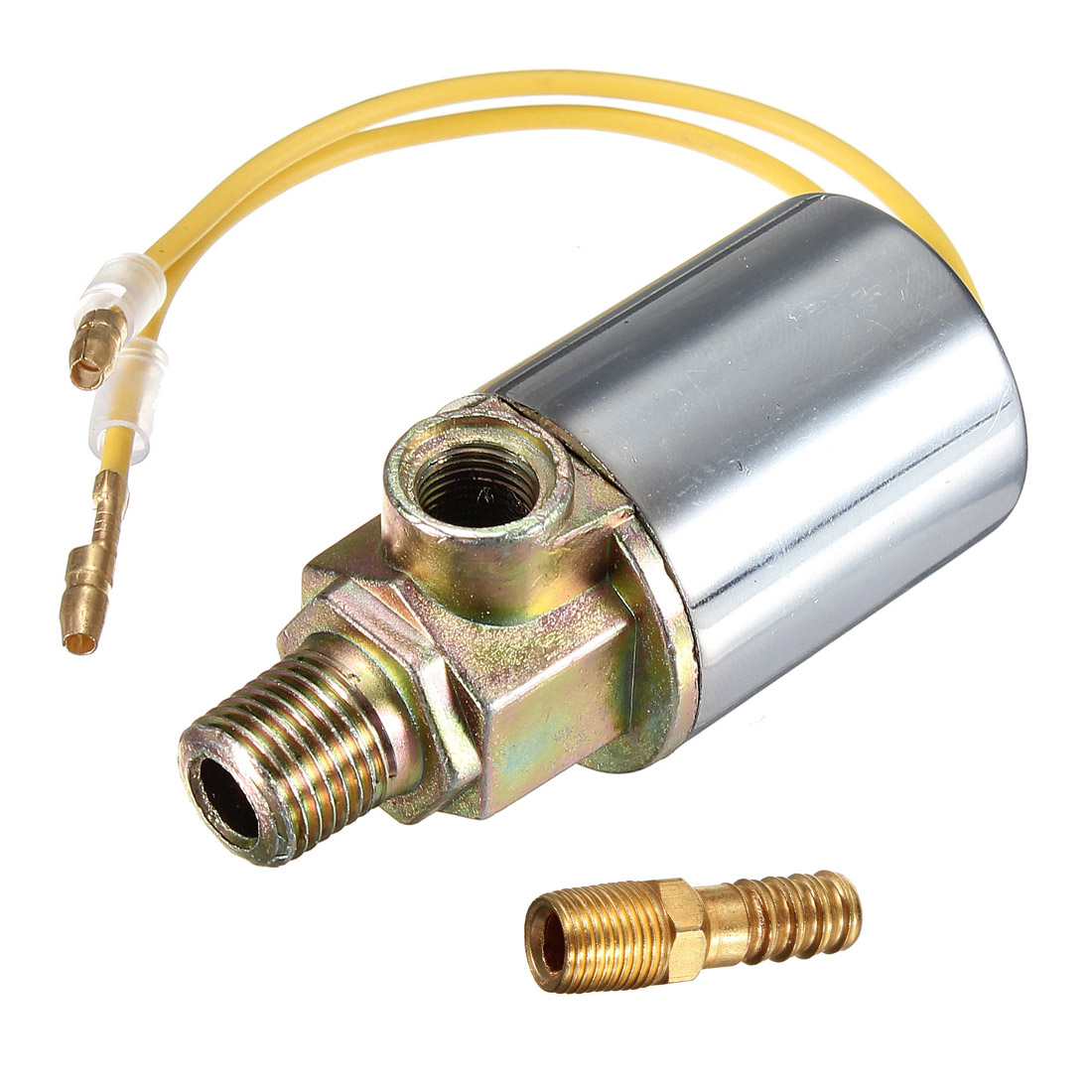 1/4inch 12V 24V 10A Metal Car Train Truck Air Horn Electric Solenoid Valve Heavy Chrome