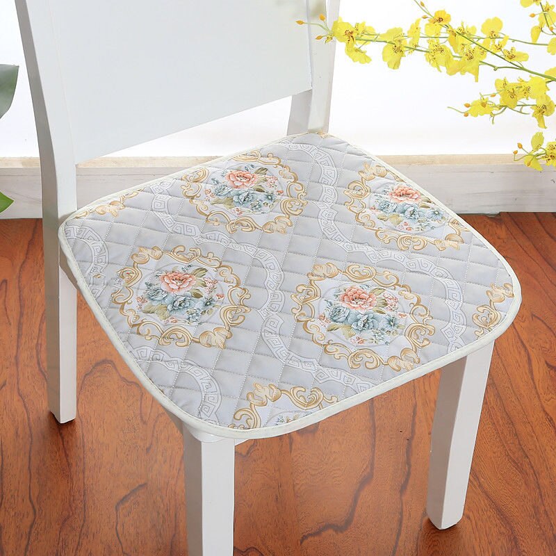 Pastoral Printed Dining Chair Seat Cushion For Home Decor 5 Sizes Office Computer Chairs Cushions Stool Pad Non-slip Seat Mats