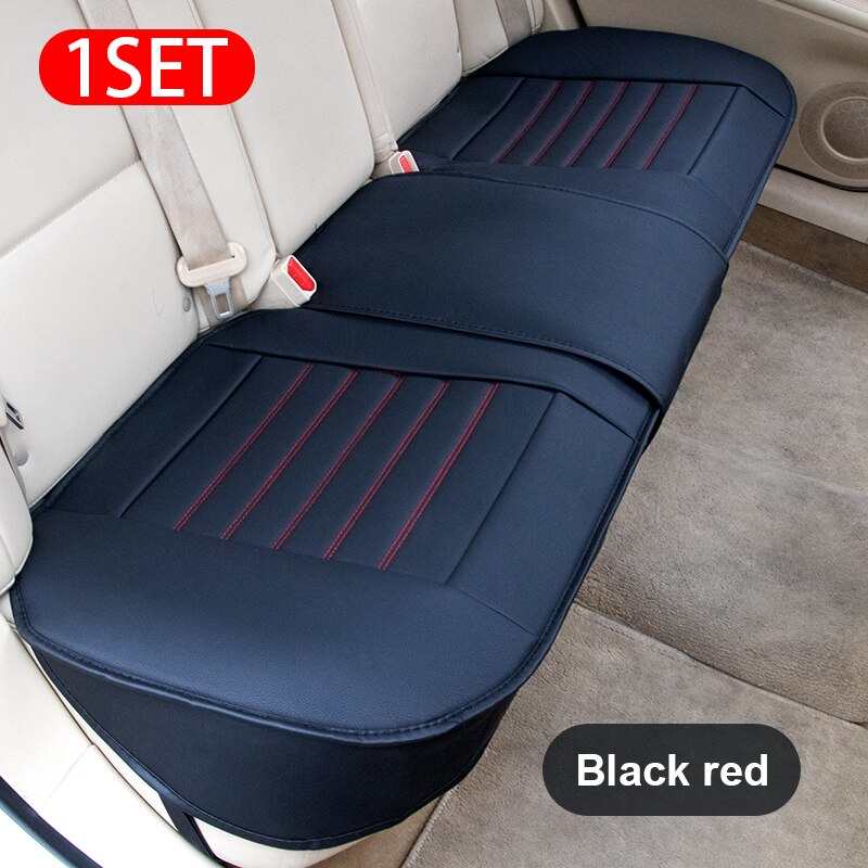 Pu Lederen Bekleding Universele Auto-interieur Onderdelen Accessoires Vier Seizoenen Auto Zitkussen Front Back Stoelhoezen: A Rear 1 PC