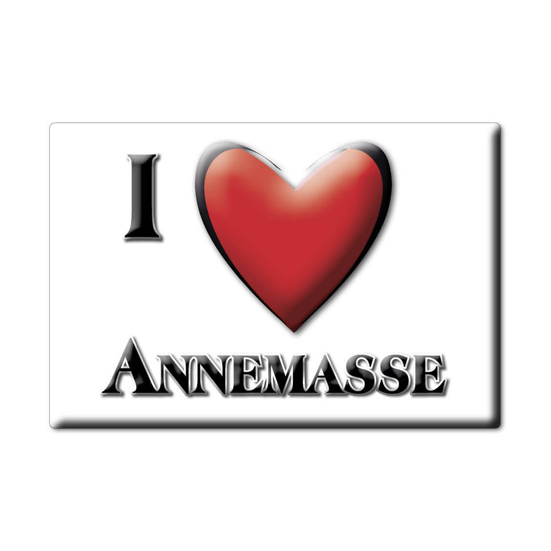 ANNEMASSE aimant lodestone ÎLE DE FRANCE (74) FRANCE frigo aimant SOUVENIR j'aime