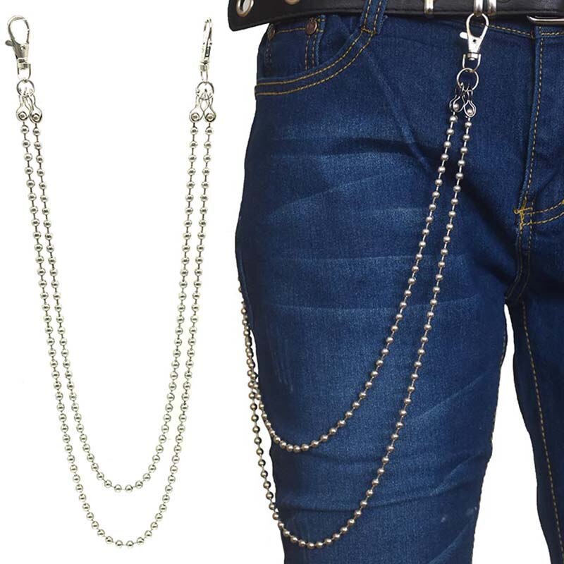 Straße Big Ring Anhänger Schlüssel Kette Rock Punk Hose Hipster Schlüssel Ketten Hose Jean Keychain HipHop Portachiavi Kpop Zubehör: 31