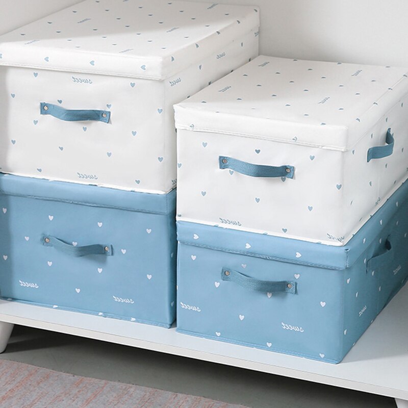 Clothes storage box Fabric Wardrobe storage box Finishing box Clothes storage box Household folding Oxford cloth big box
