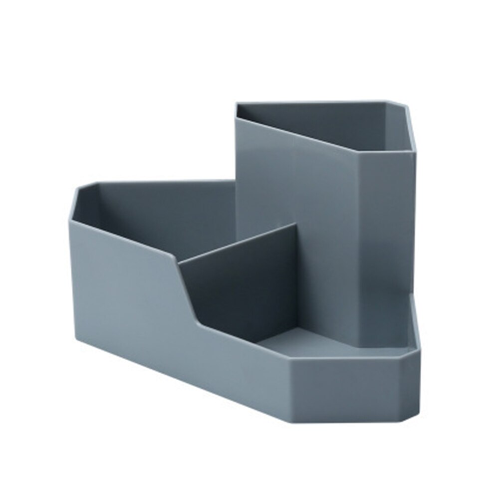 Schowek biurko prosty styl biurowe przechowywanie biżuterii dla biurowych kosmetyków domowych i przechowywanie rozmaitości organizator na przybory robić makijażu: szary