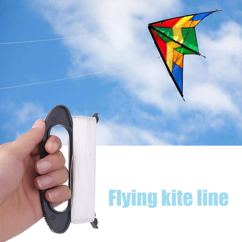 100m flyvende drage linje d form plast polyester hvit drage linje bord flyvende drager linje flyvende drage tilbehør