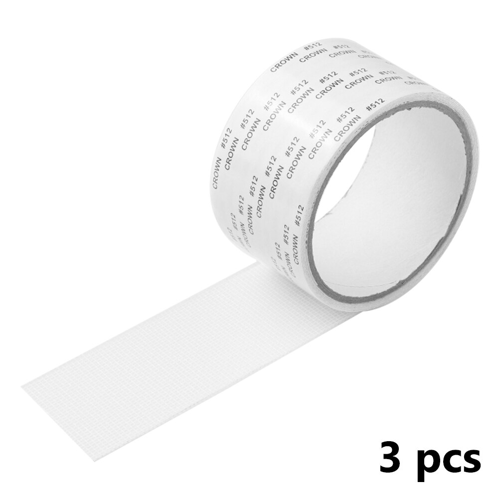 Screen Door Repair Mesh Patches Window Door Waterproof Patch Self-adhesive Super Fix Anti-Insect Door Mosquito Net Mesh: White 3Pcs