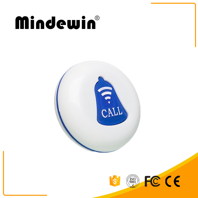 10 PCS Mindewin Restaurant Pager M-K-1 Wireless Calling Service Call Button Table Transmitter 433MHz Pager Waterproof Botones