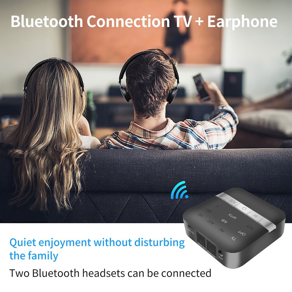 Tebe Bluetooth 5.0 Ontvanger Adapter Aptx Hd Lage Latency 3.5Mm Aux Optische Wirelesss Stereo Audio Zender Met App Controle
