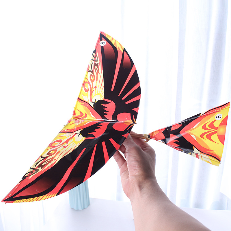 10Pcs Wetenschap Kite Speelgoed Rubber Band Power Vogels Handgemaakte Bionische Vliegtuig Ornithopter Vogels Modellen Educatief Outdoor Speelgoed
